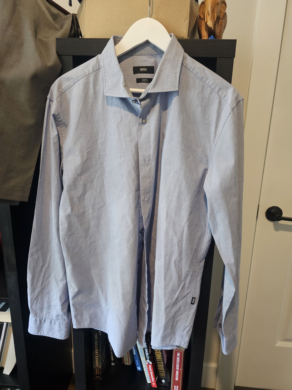 BOSS Light Blue Men's Dress Shirt - Classic Slim Fit